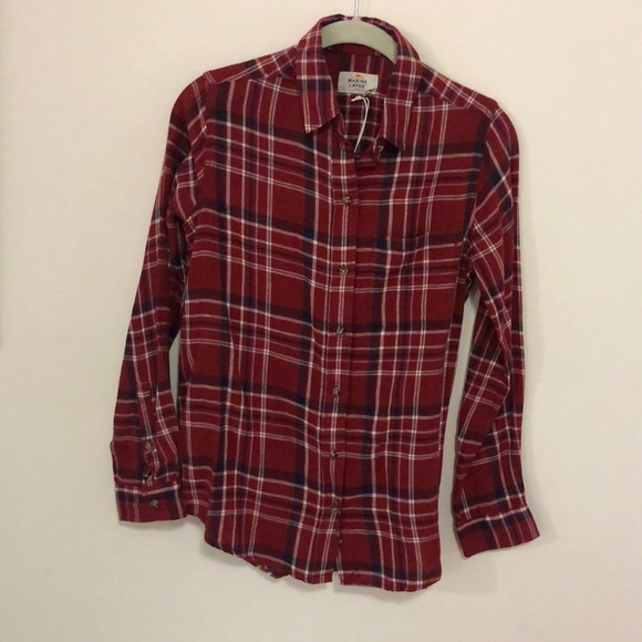 Marine Layer Tops - Marine Layer Plaid Button Down